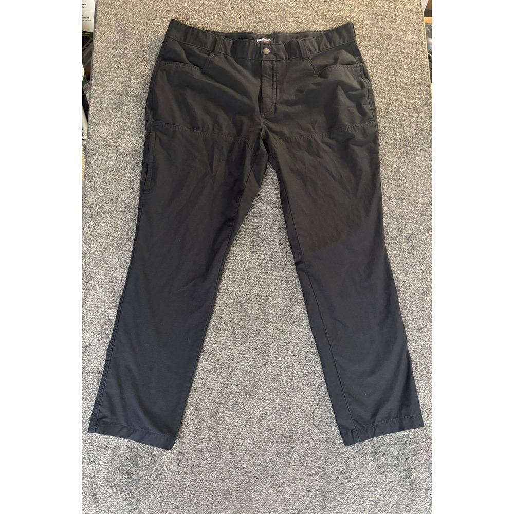 Kirkland Signature‎ Mens Performance Travel Pants Black 40x32 Technical Stretch